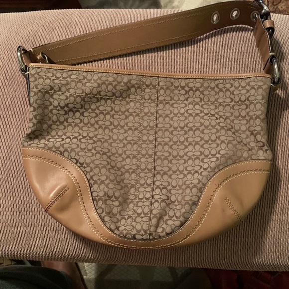 Coach Beige/Leather Handbag - Picture 6 of 6